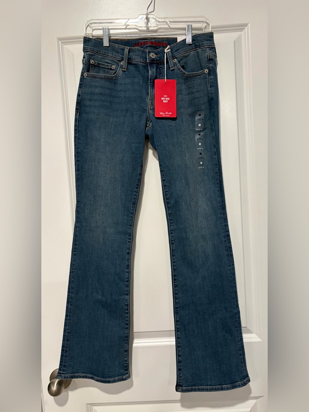 Lucky Brand Women's Sweet Mid Rise Boot Jeans — Dark Blue Wash